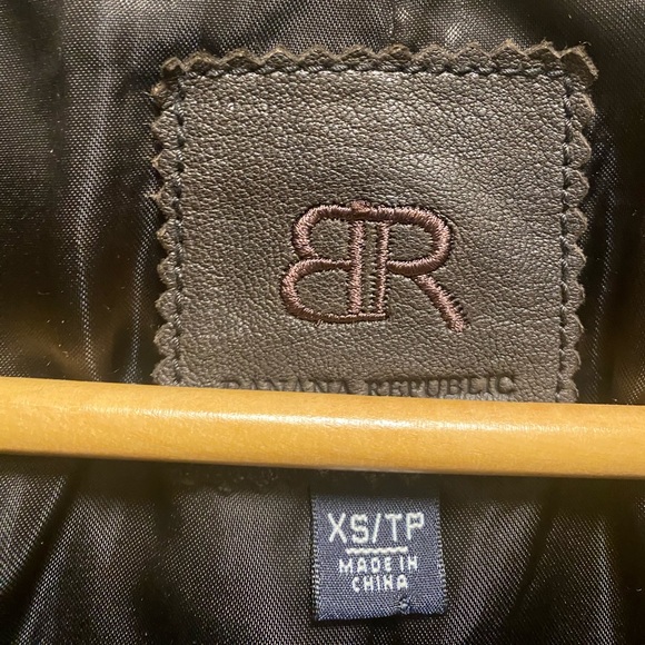 BANANA REPUBLIC LEATHER JACKET - Picture 1 of 6